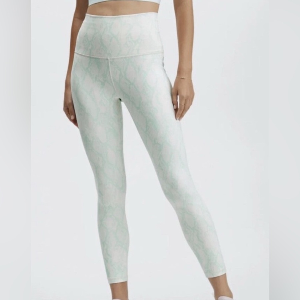 Fabletics PowerHold High Waisted Snakeskin Print 7/8 Leggings